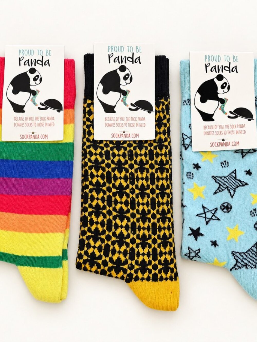 Rainbow Stripe Crew Socks